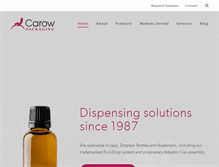 Tablet Screenshot of carowpackaging.com